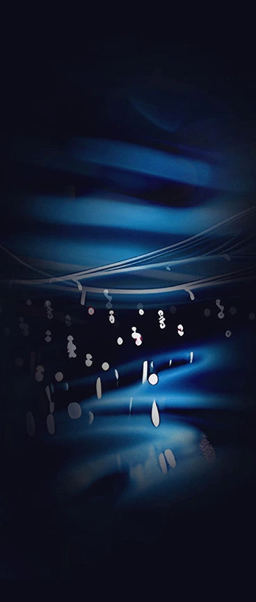 Stemregen mobilize blue and white design on a dark background