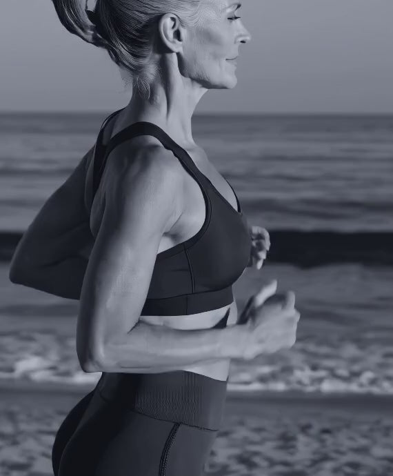 Fit woman on the beach