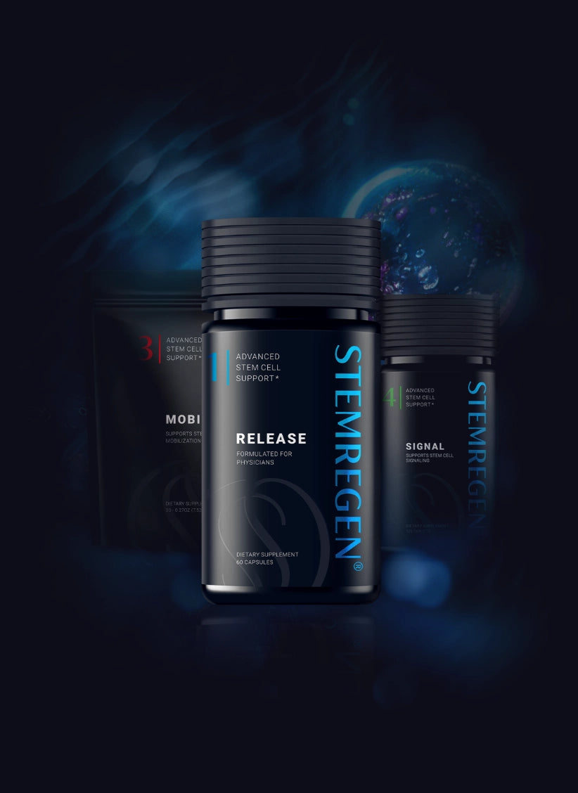 Stemregen Release supplement bottles 